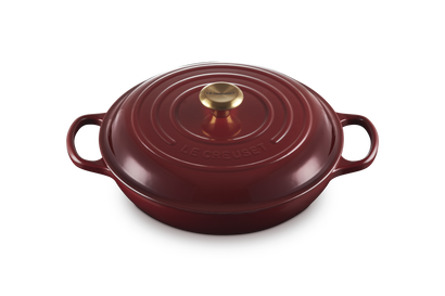 Signature Shallow Casserole 30cm-Garnet
