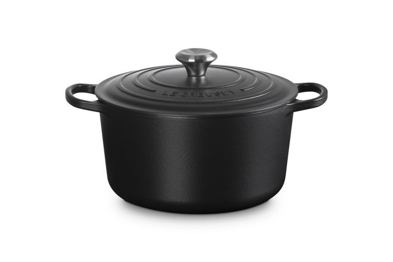 Signature Deep Round Casserole 26cm-Matte Black