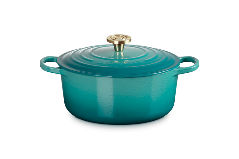 Signature Round Casserole 26cm Bleu Riviera
