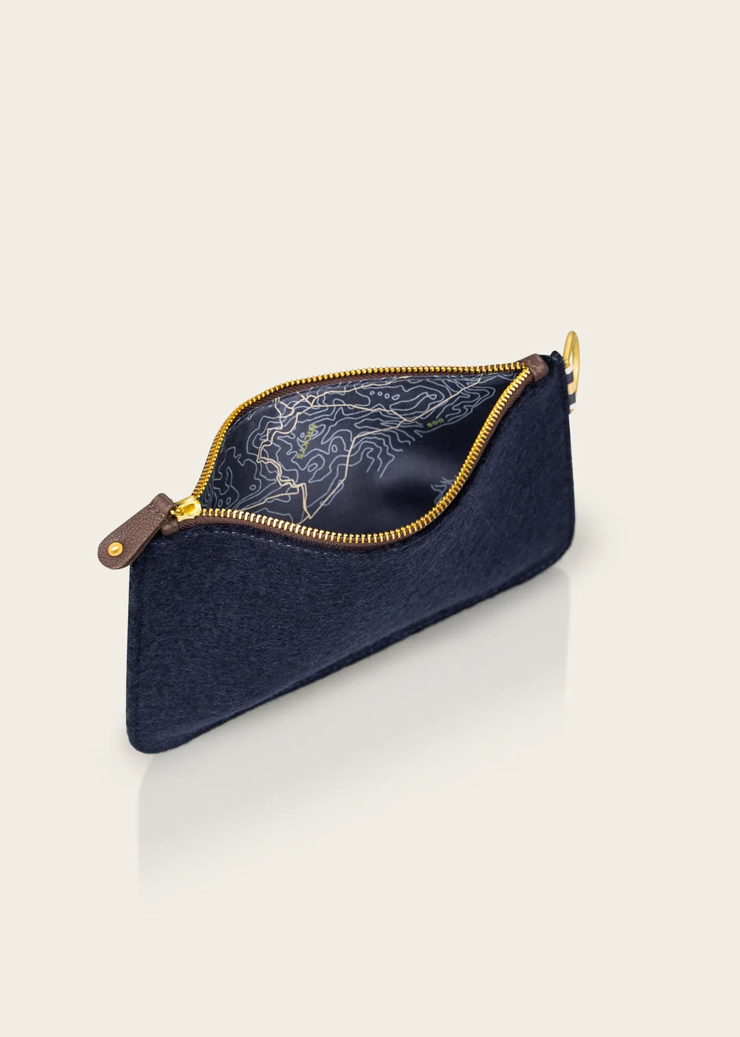 The Wool Pouch-Navy