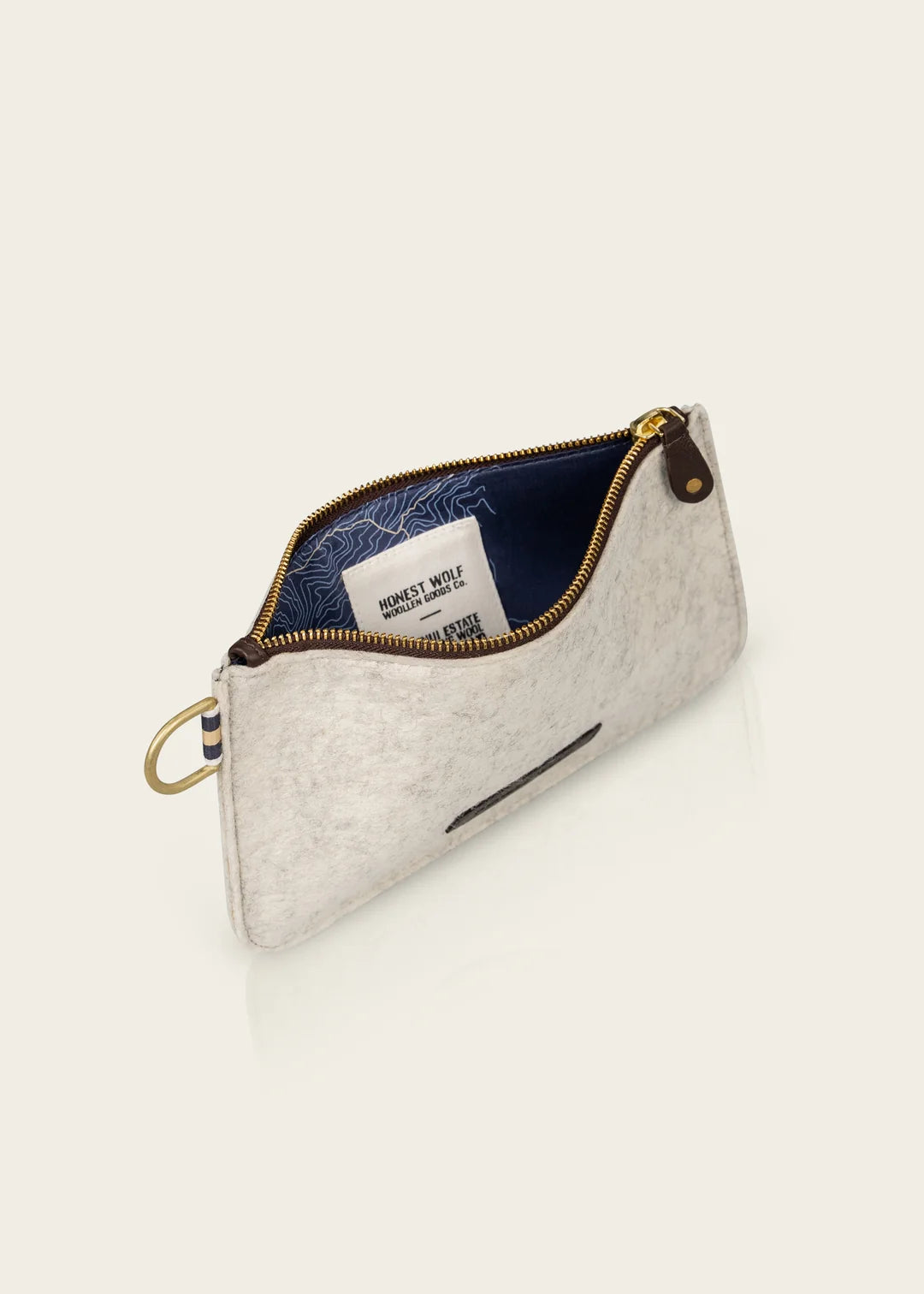 The Wool Pouch-Taupe
