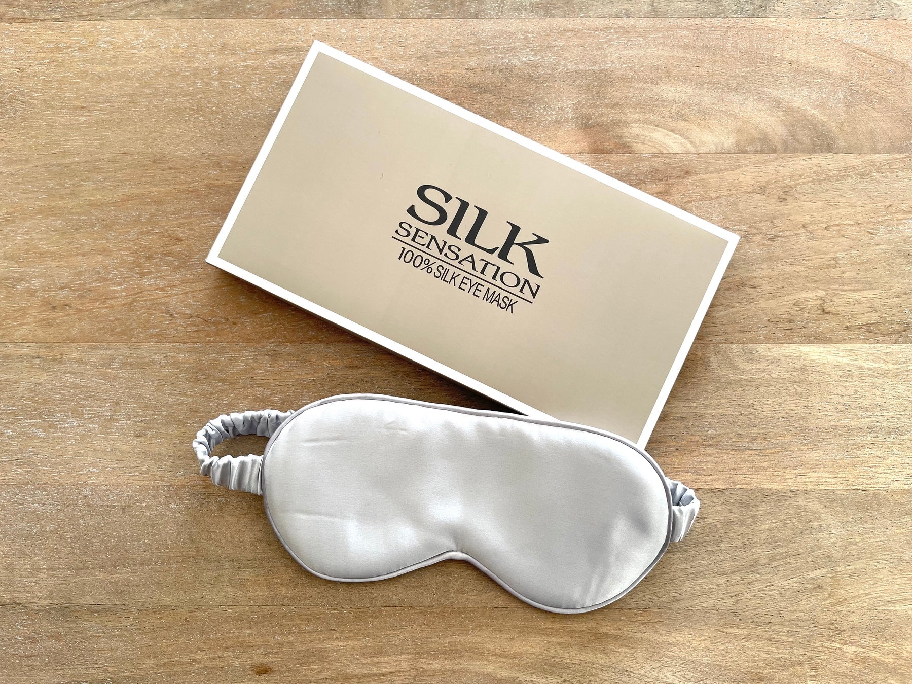 Silk Eye Mask Silver