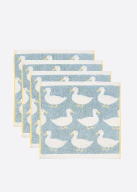 Waddling Ducks Organic Cotton  Face Cloth