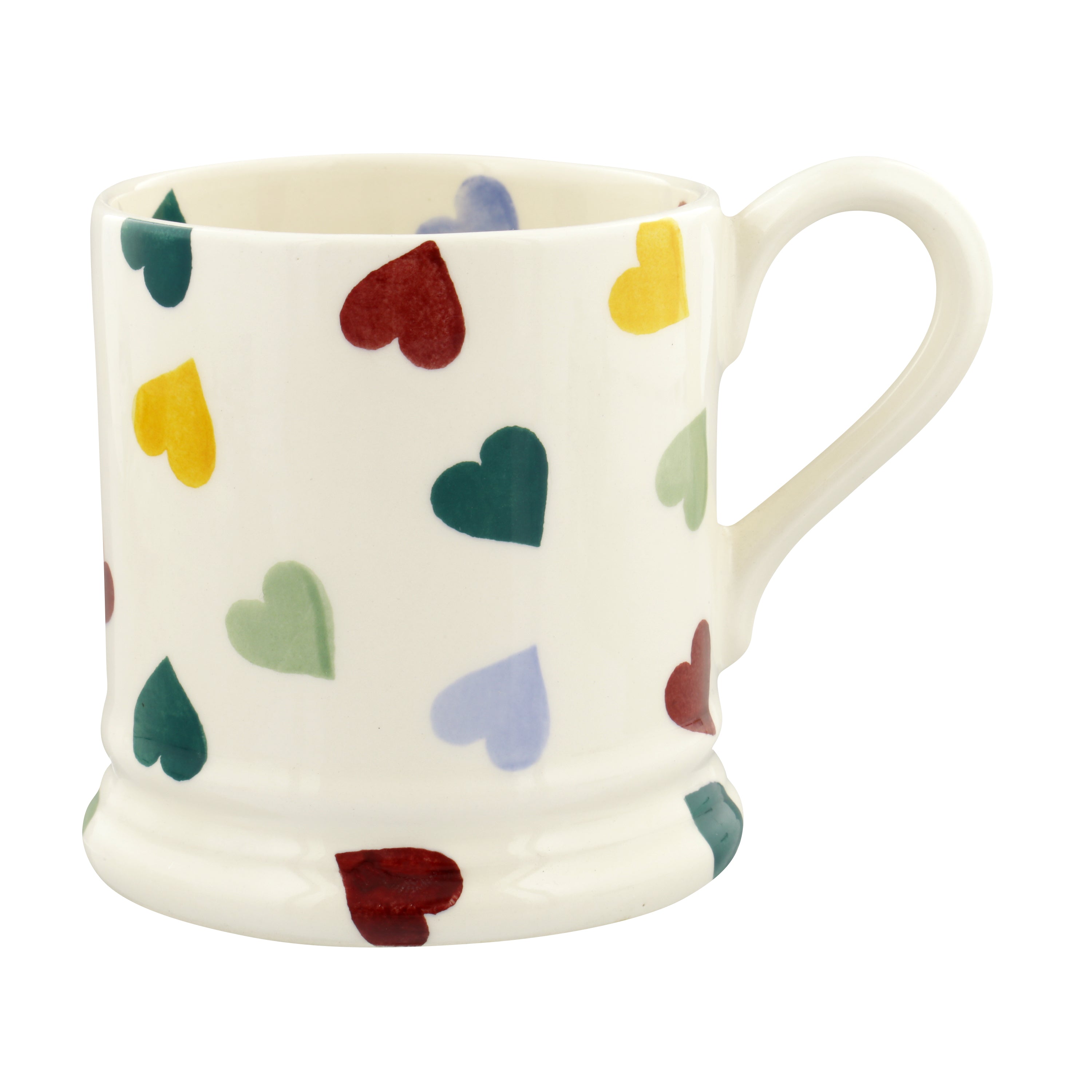Polka Hearts Half Pint Mug