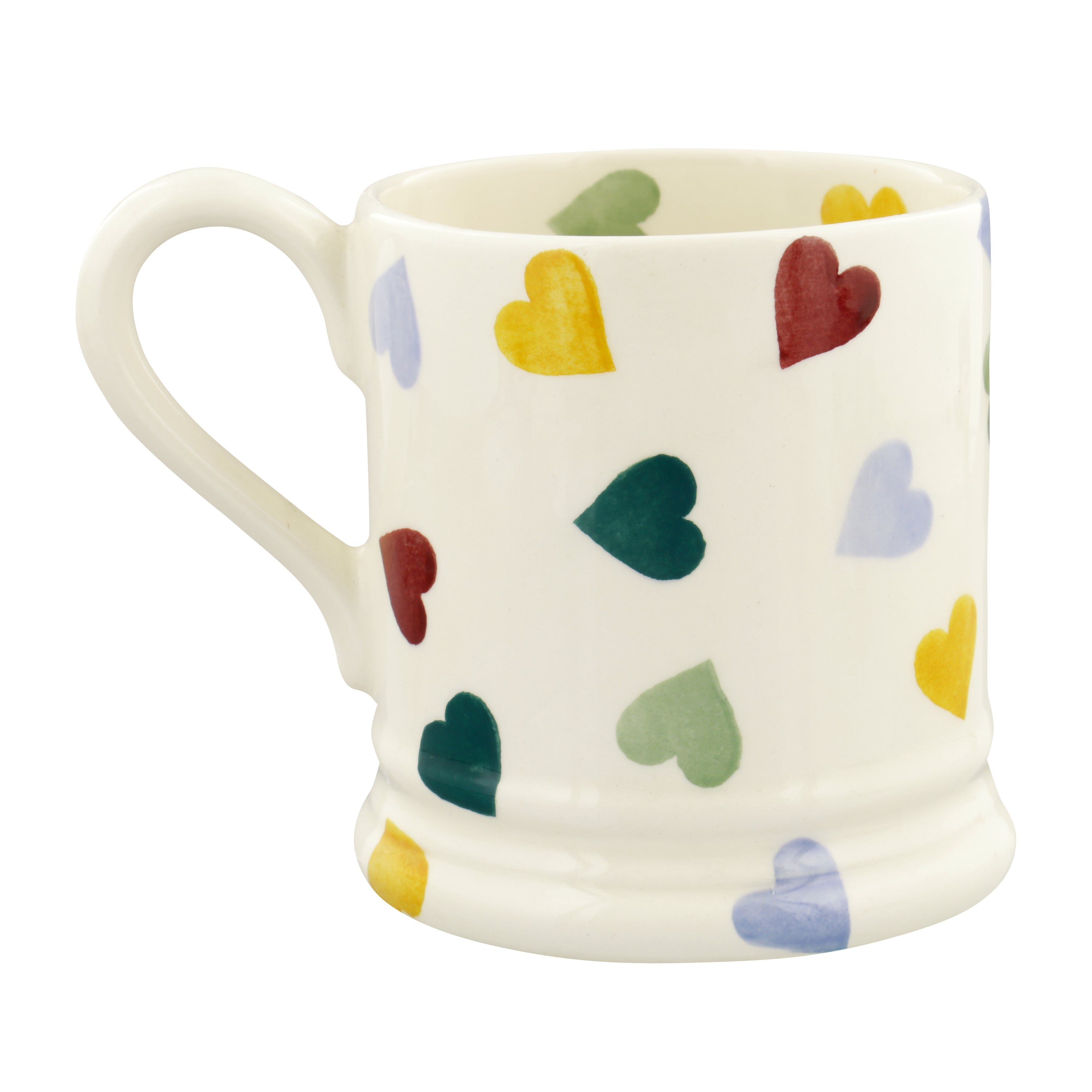 Polka Hearts Half Pint Mug