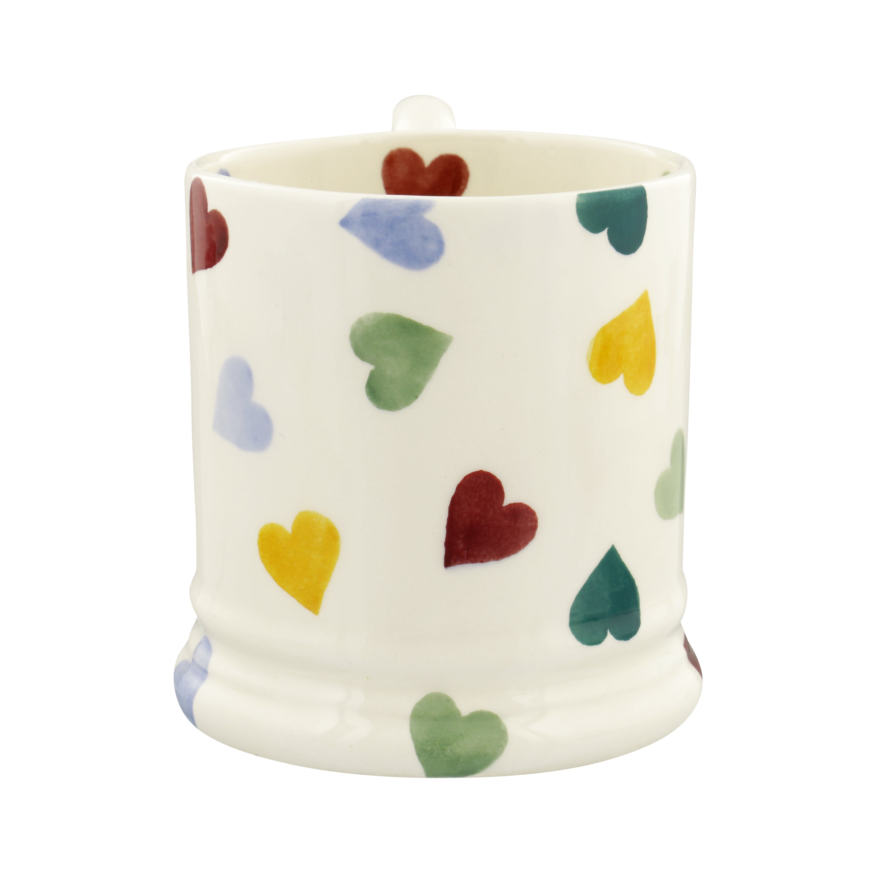 Polka Hearts Half Pint Mug