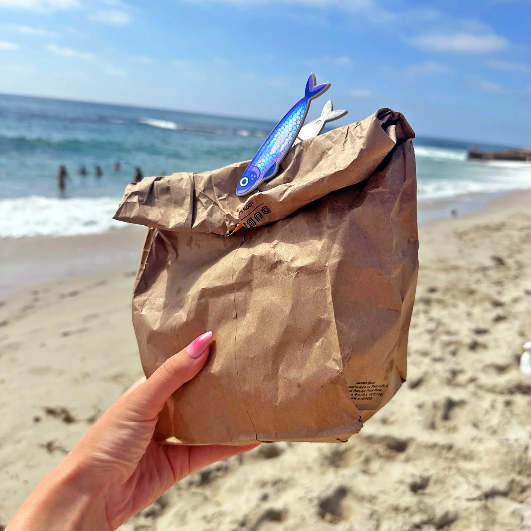 Fish n Chips Bag Clips Set of 4