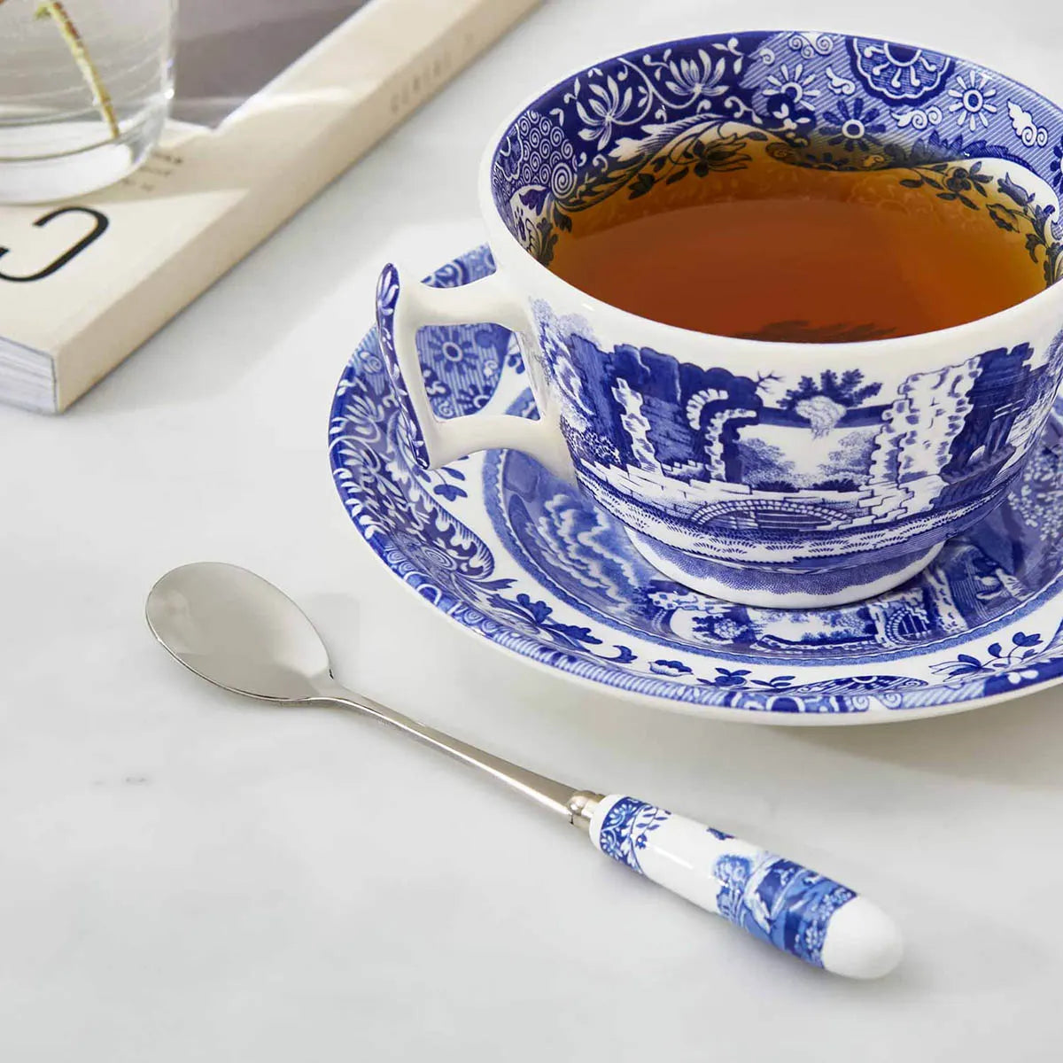 Blue Italian Teaspoons  Set of 6