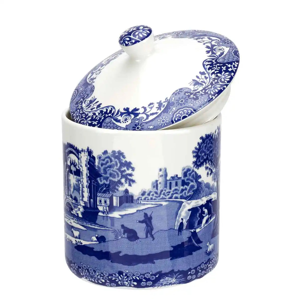Blue Italian Storage Jar