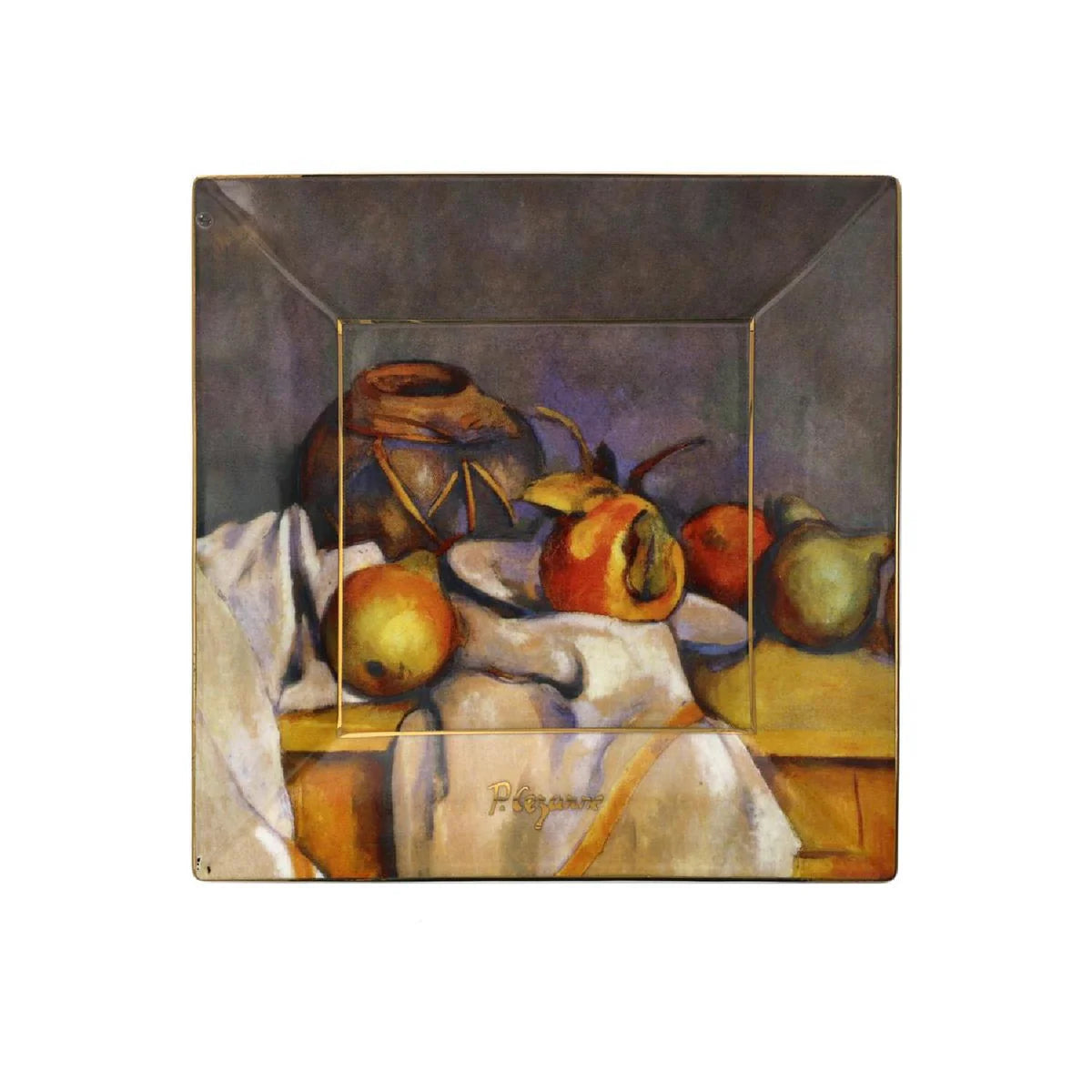 Cezanne Still Life Square Plate 12cm