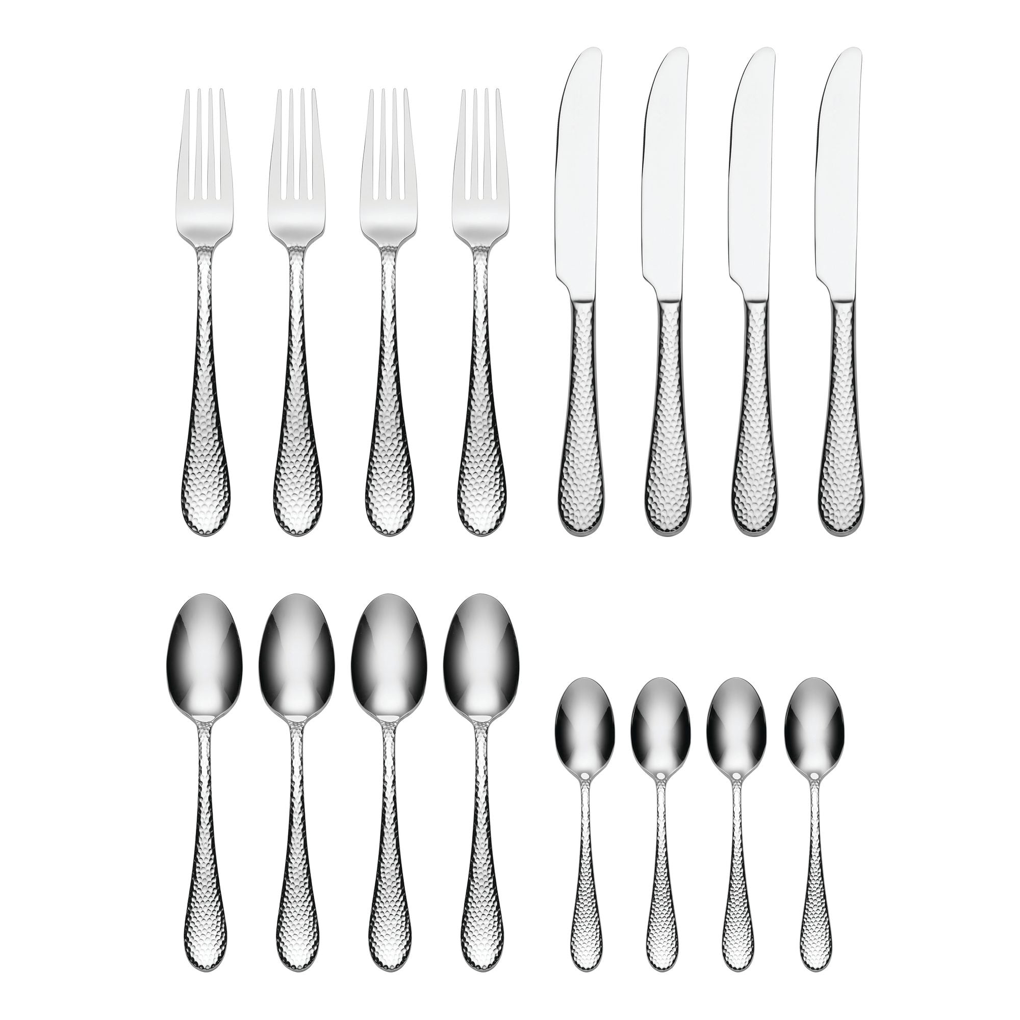 Tibet Hammered 16pc Cutlery Set