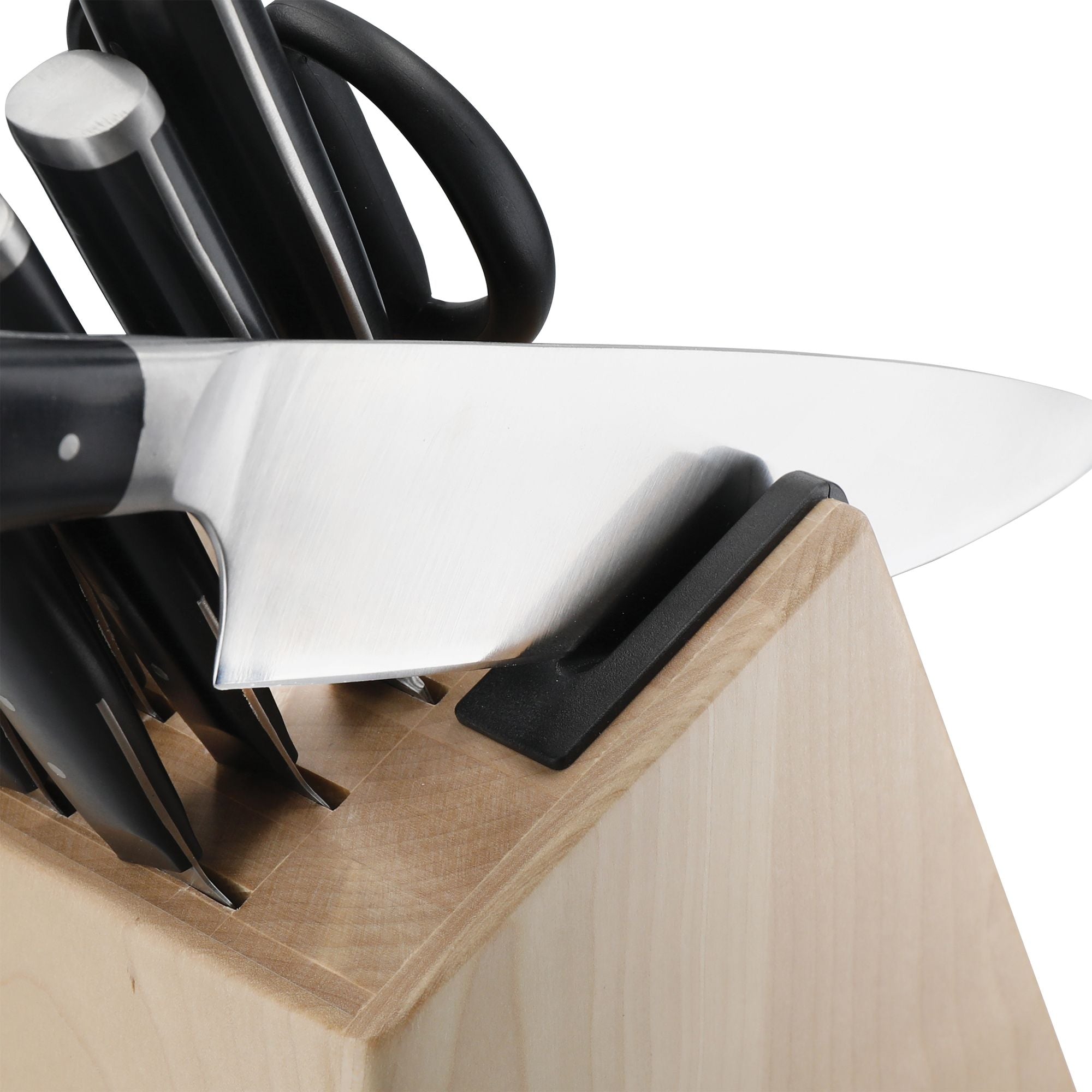 11 Piece Birch Wood Knife Block Set