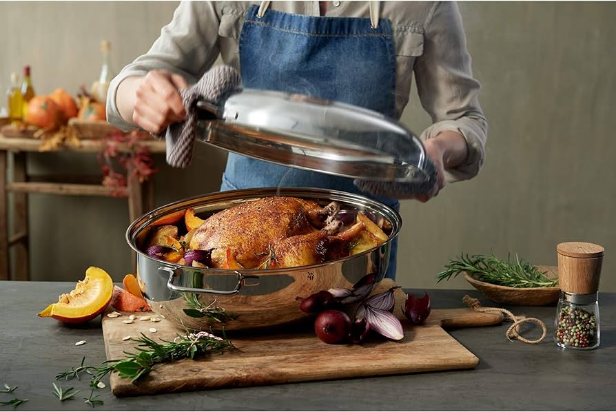 Roasting Pan with Thermometer