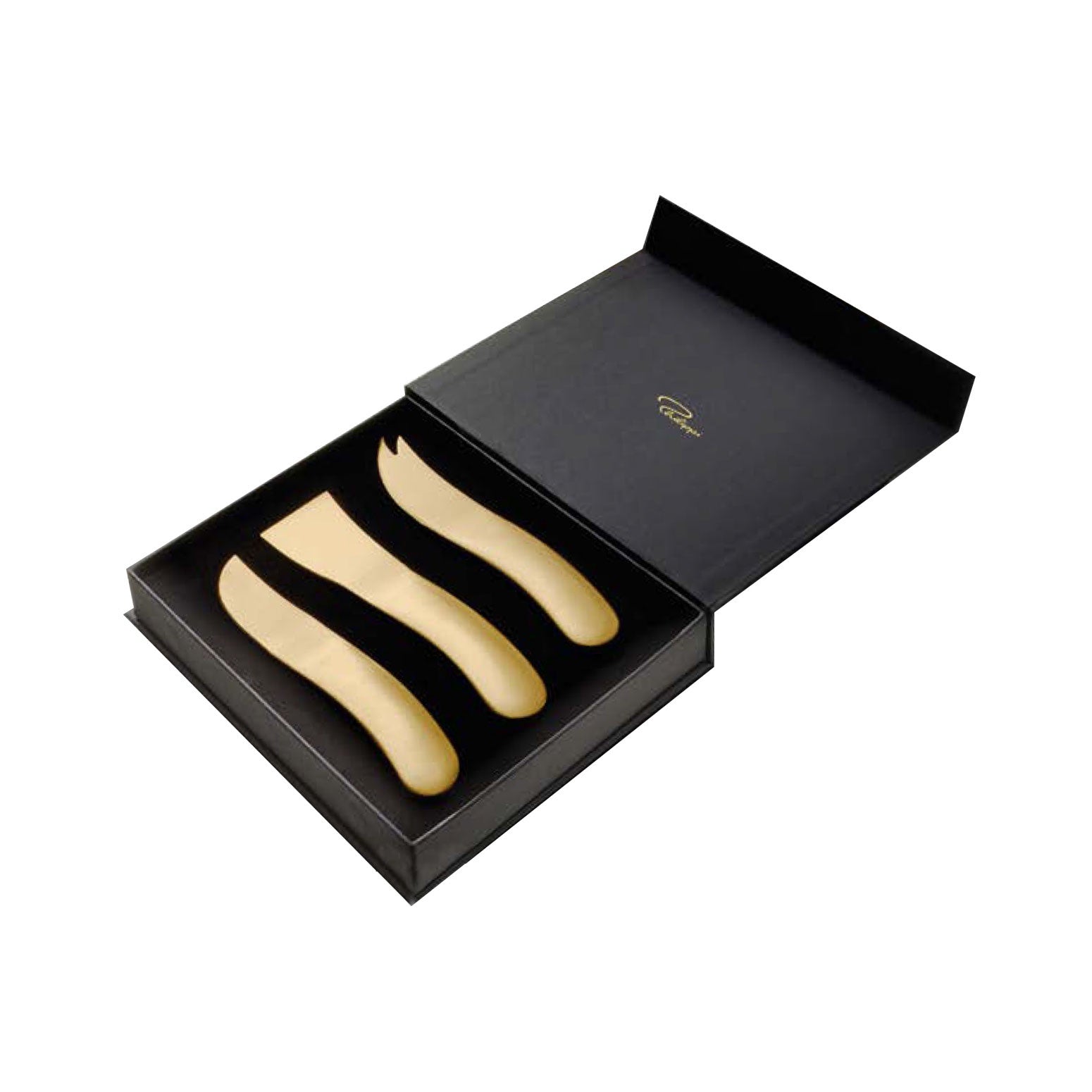 Wave Gold Cheese Set