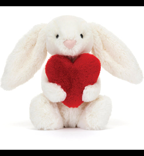 Bashful Red Love  Heart Bunny Small