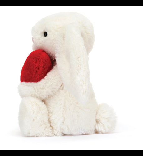 Bashful Red Love  Heart Bunny Small