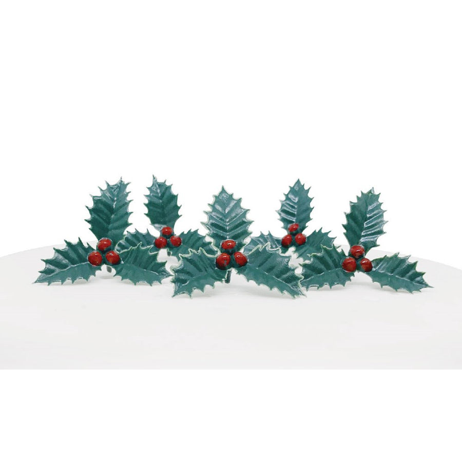 Holly and Berries Cake Toppers