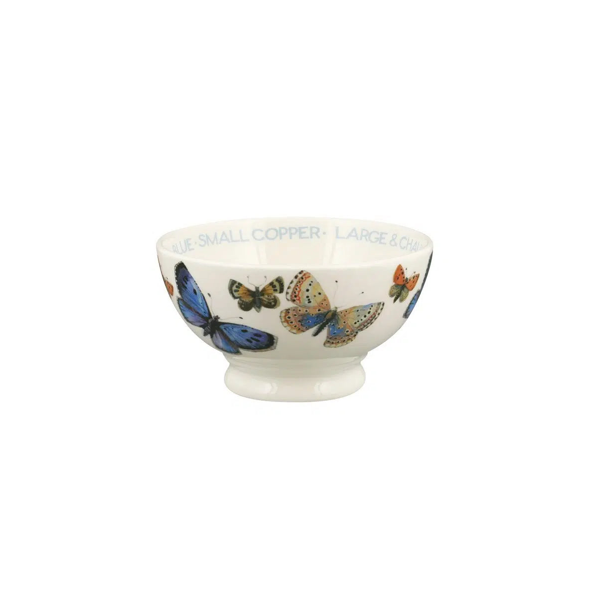 Common Blue Butterfly French Bowl