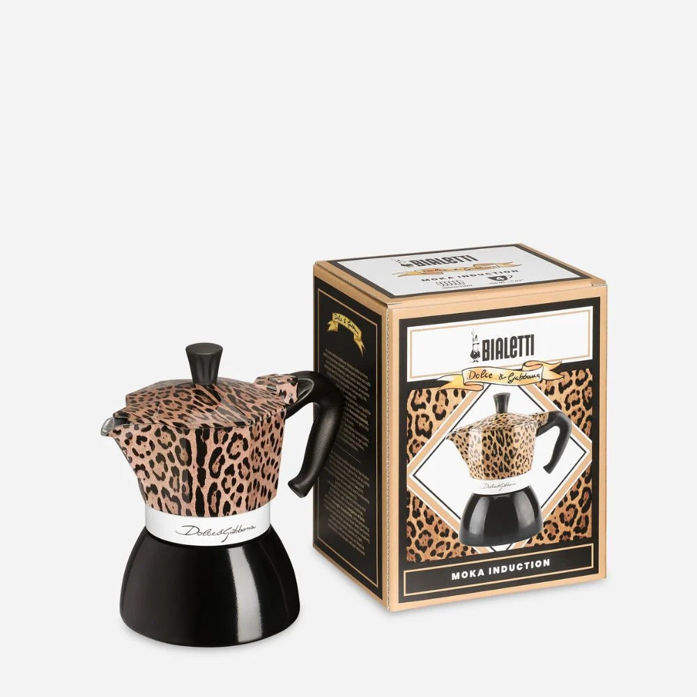 Dolce & Gabbana Leopardo Moka Induction 4 Cup