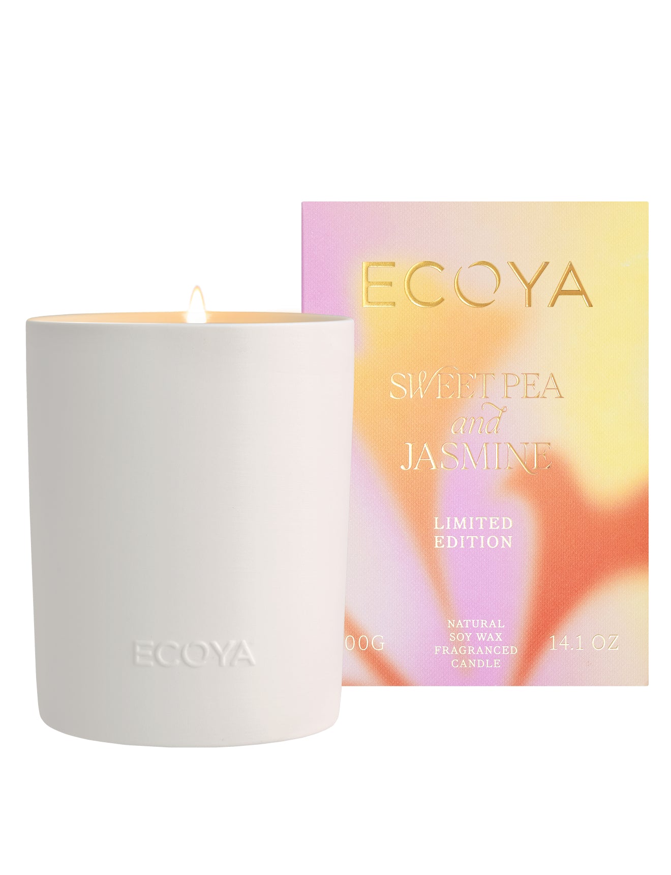 Sweet Pea & Jasmine Ceramic Candle