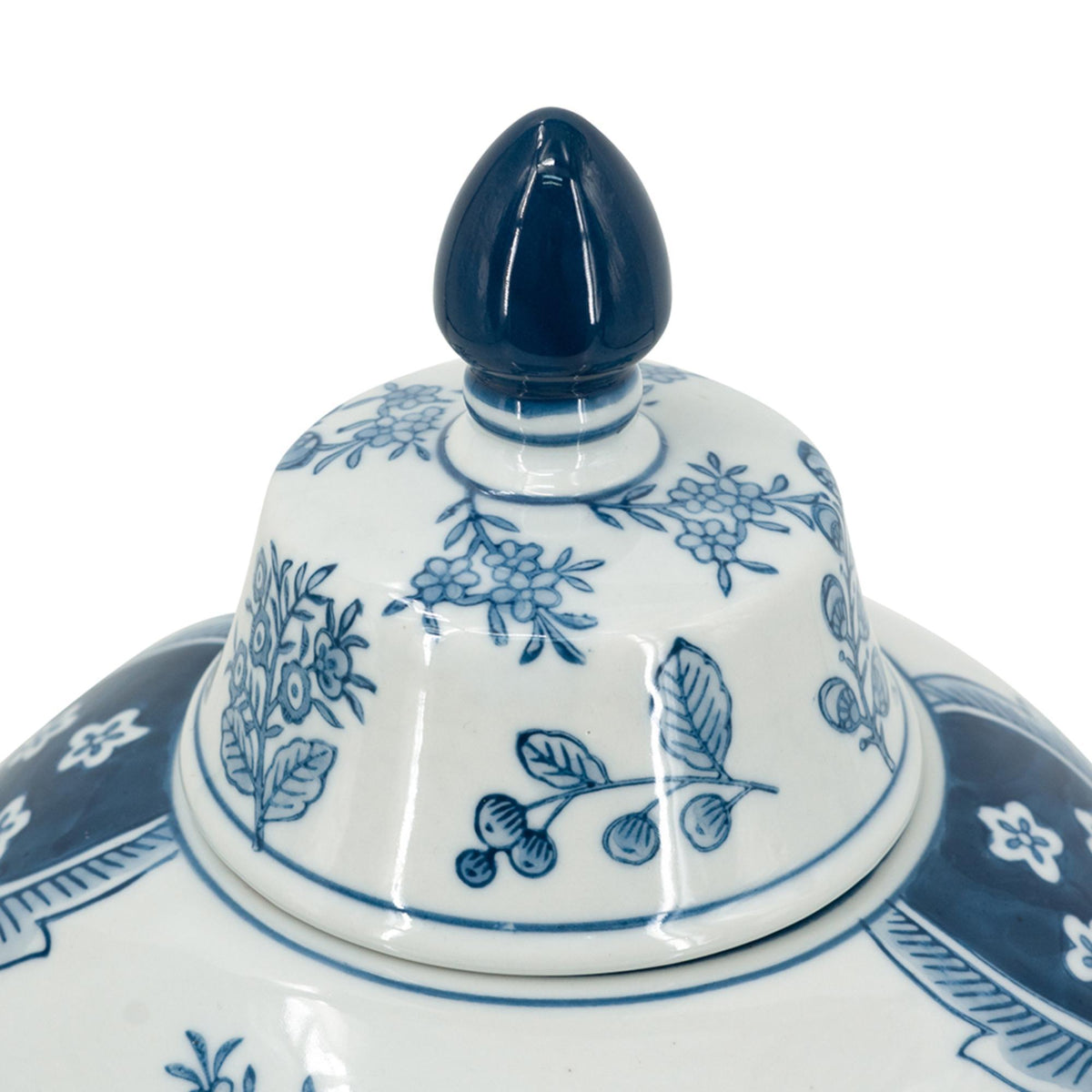Porcelain Blue & White Ginger Jar Large