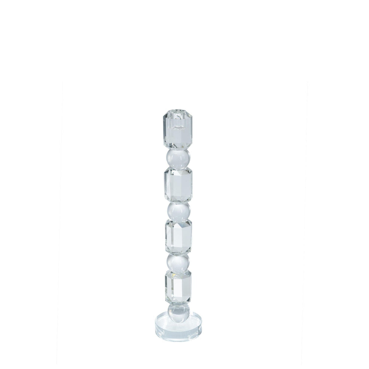 Glass Taper Candle Stick Large