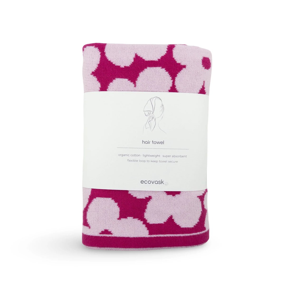Hair Towel Mini Raspberry