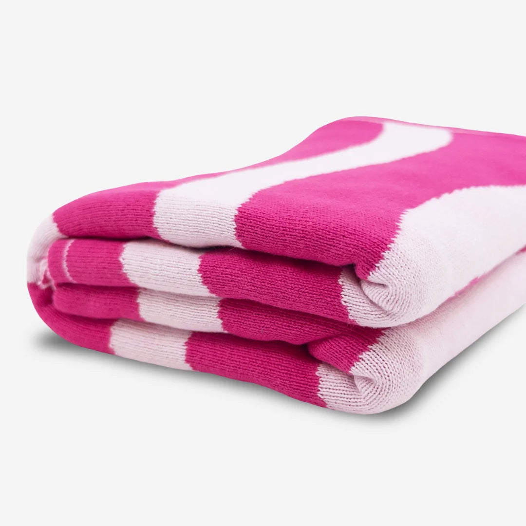 Hair & Travel Towel Raspberry Sherbet Waves