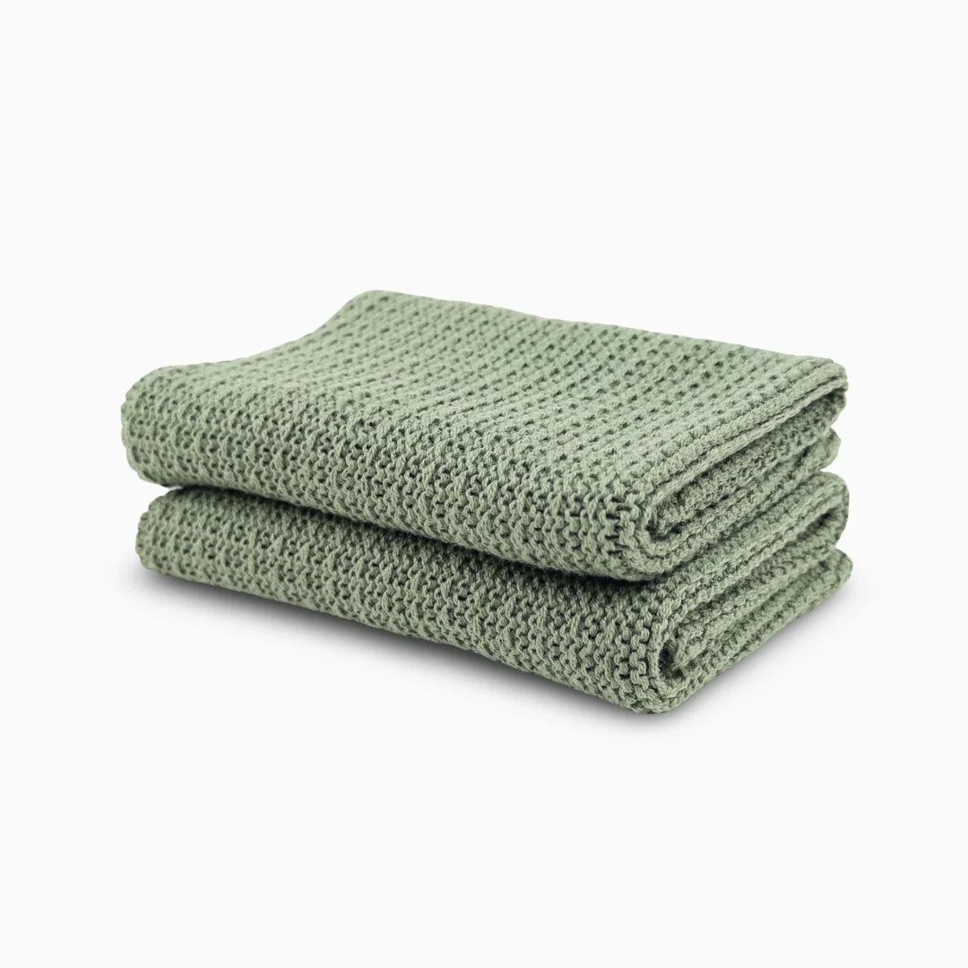 Face Cloth 2pk Sage