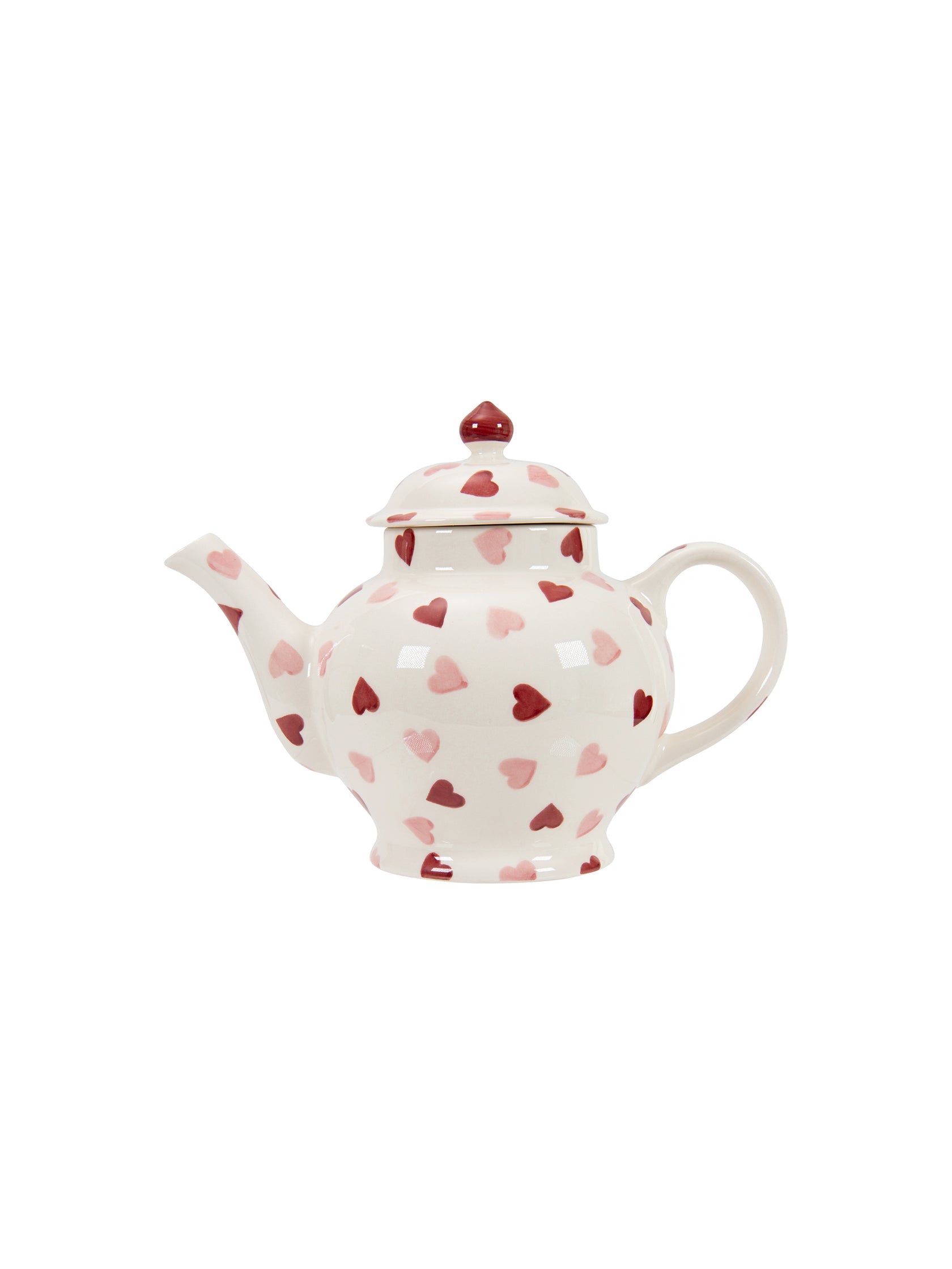 Pink Hearts 4 Mug Tea Pot