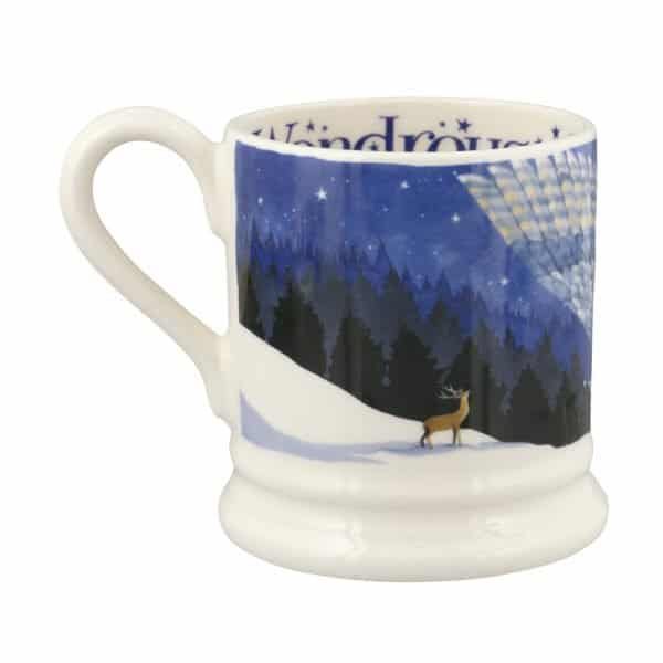 Half Pint Mug Winter Owl