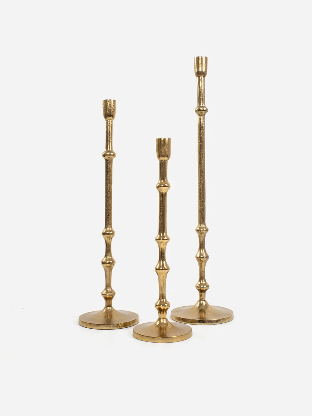Empire Taper Candle Holder Brass Med 48.5cm