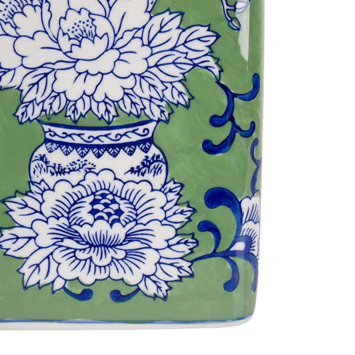 Peony Square Jar Large