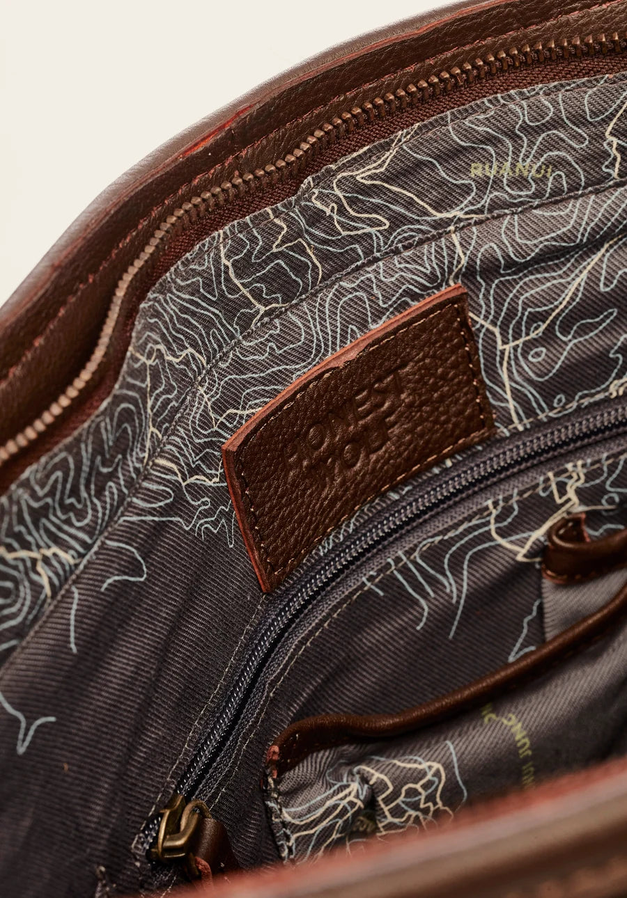 The Mini Tote-Midnight Brown