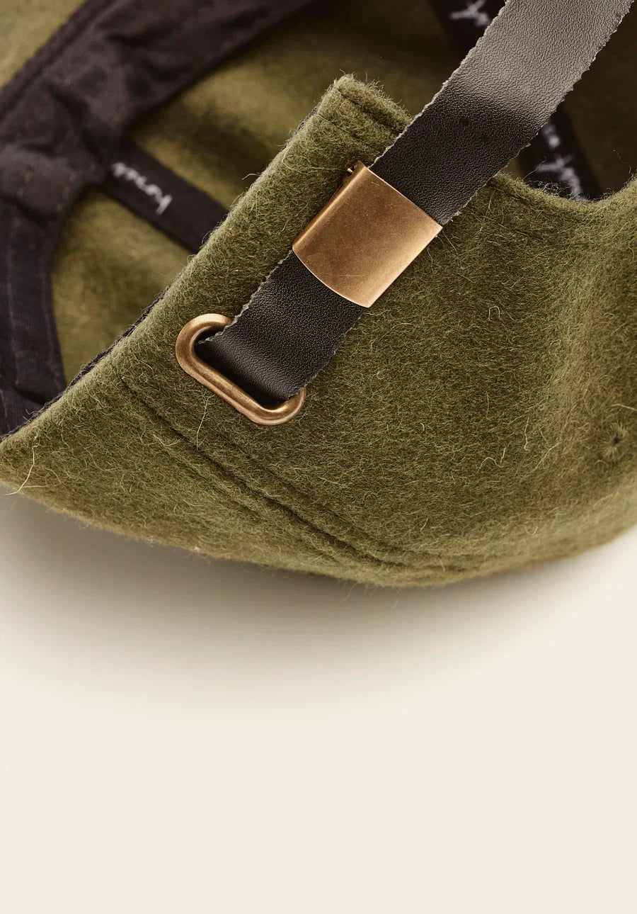 The Wool Cap-Forest Green