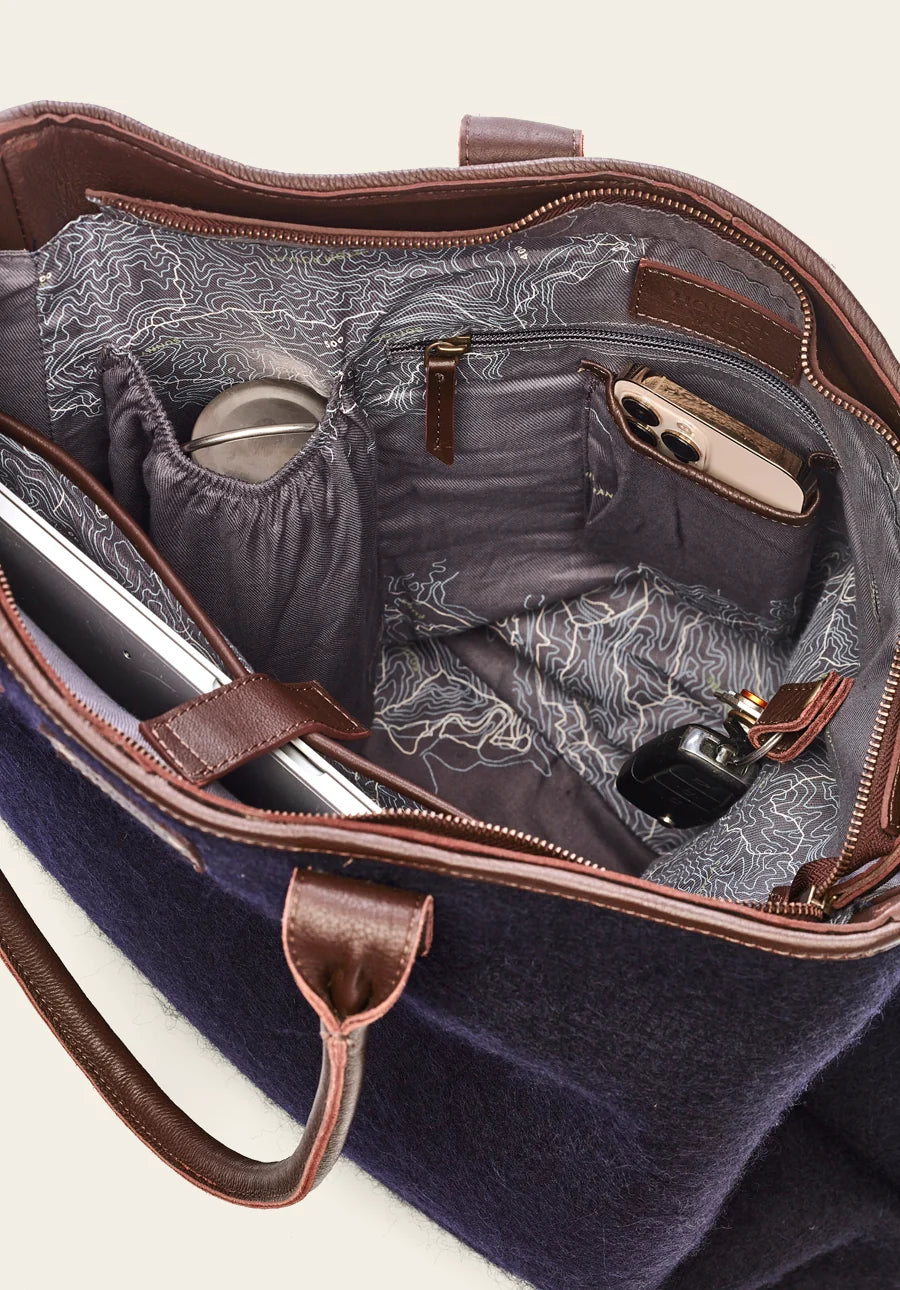 The Mini Tote-Midnight Brown