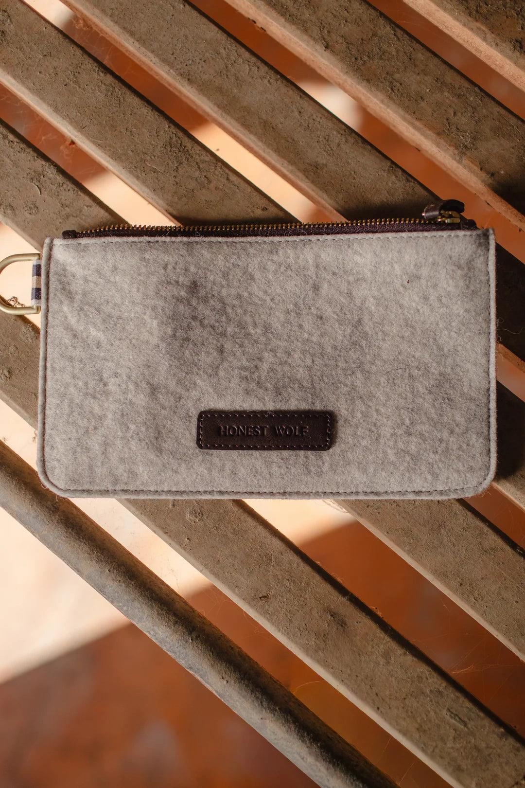 The Wool Pouch-Taupe