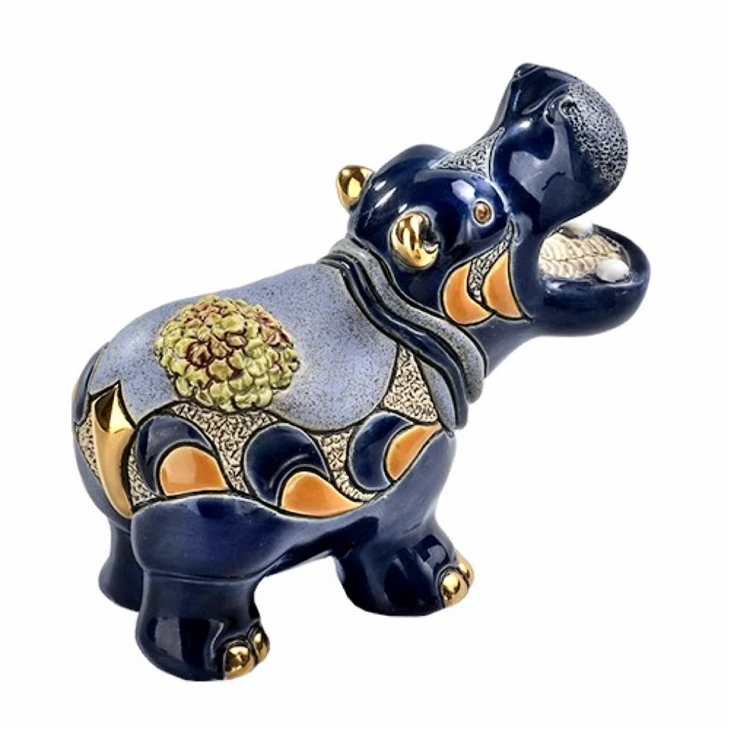Hippo With Water Lily