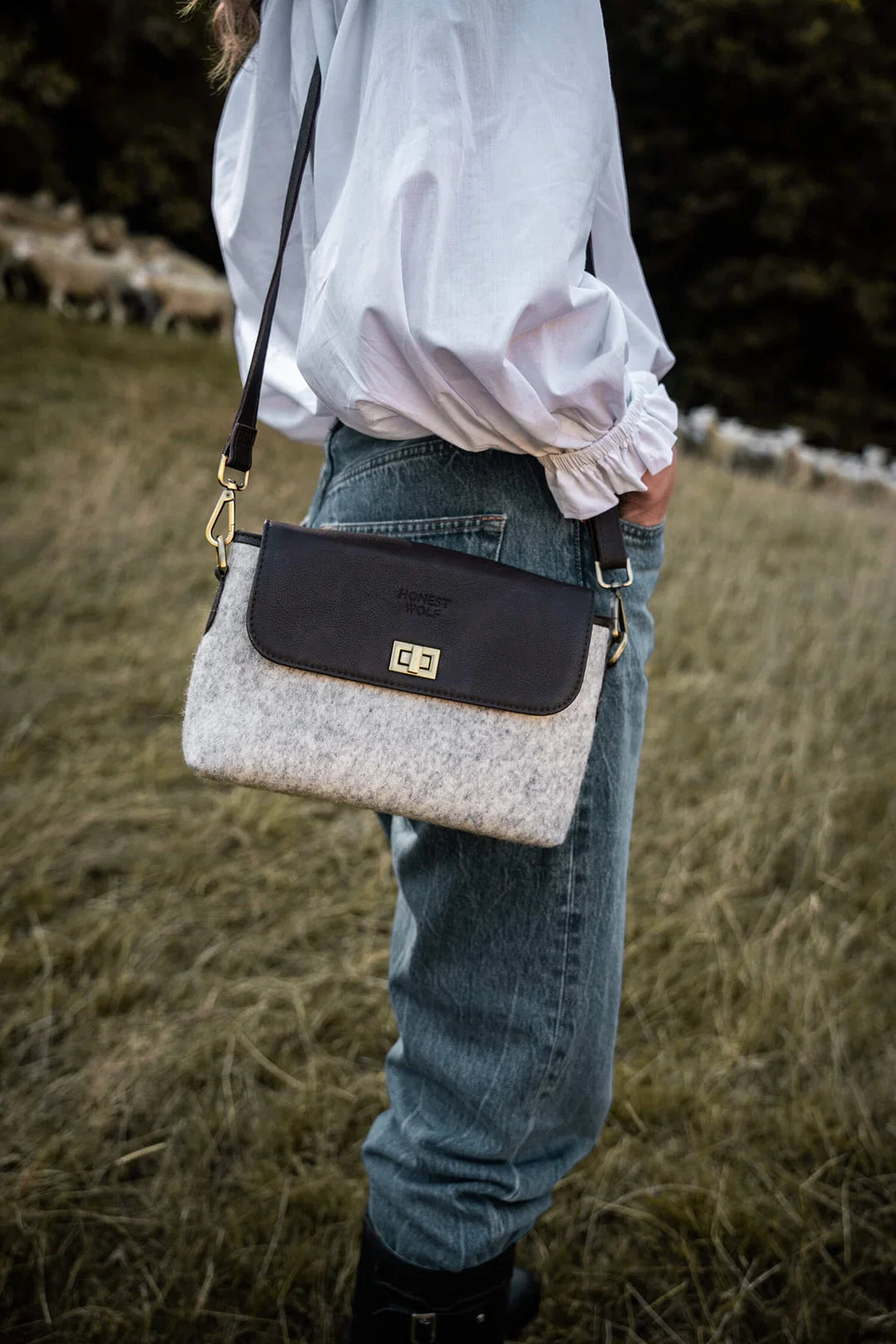 The Crossbody-Taupe