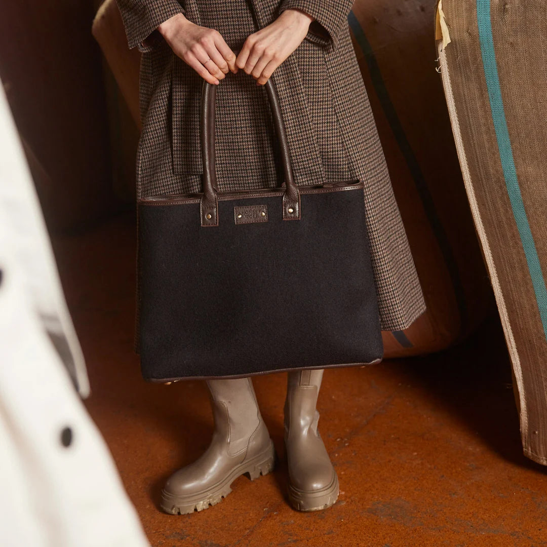 The Mini Tote-Midnight Brown