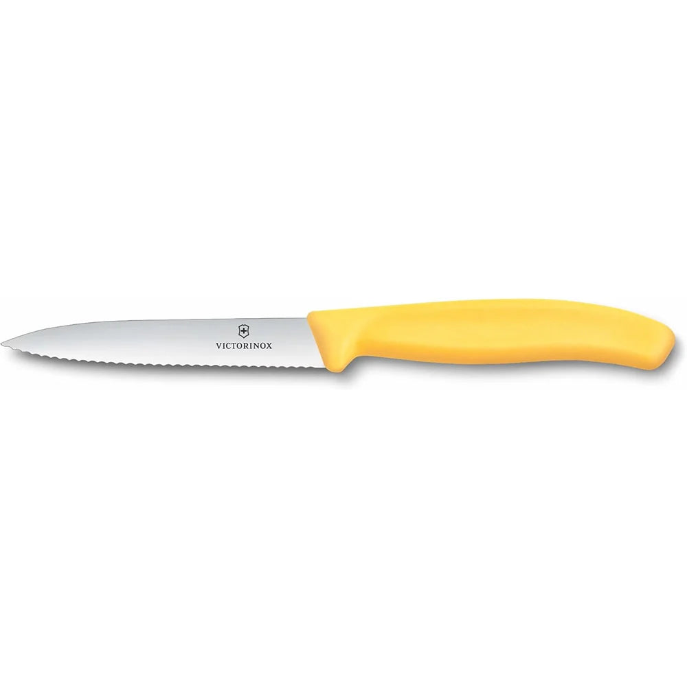 Wavy Paring Knife 8cm Yellow