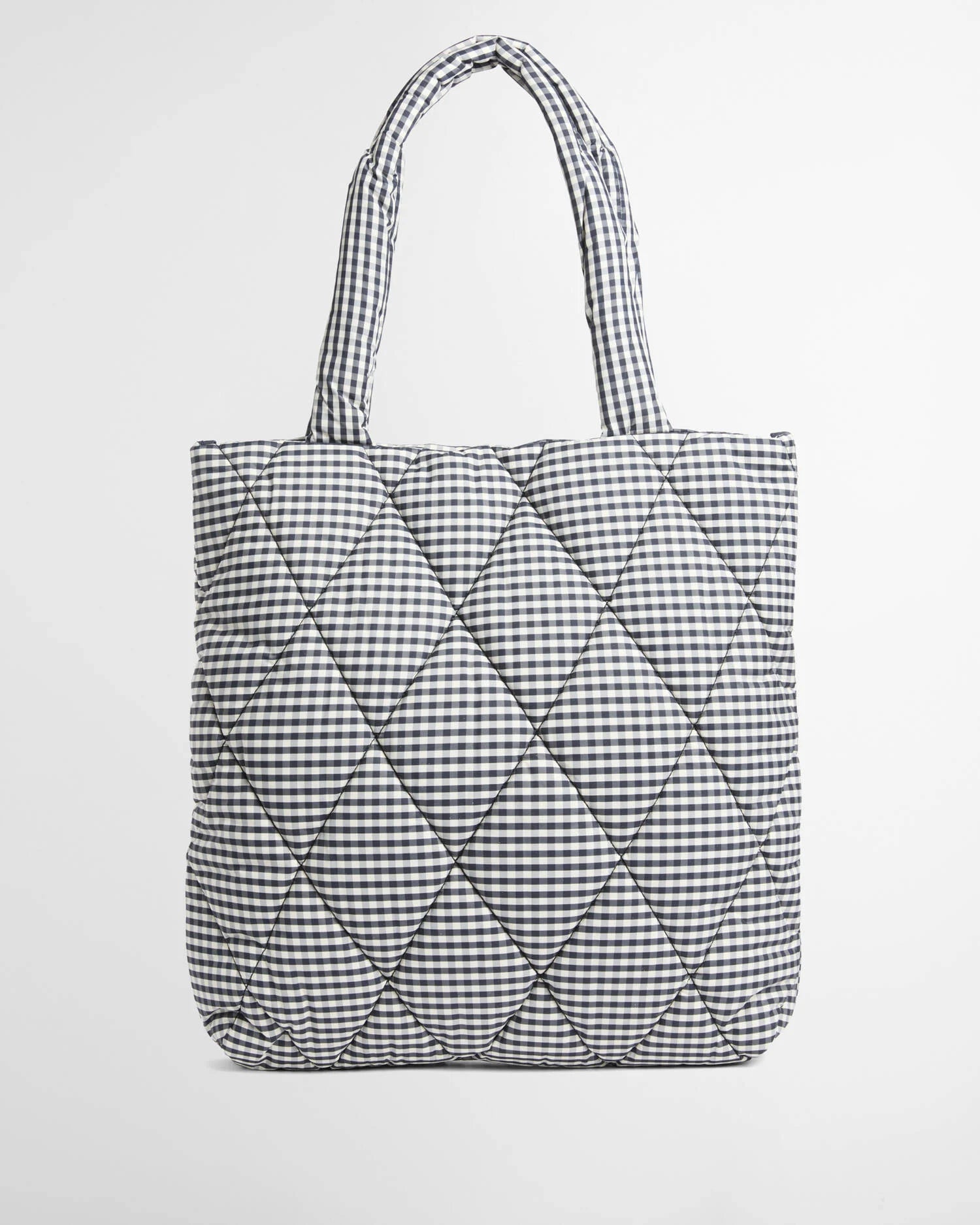 Barbour Riah Quilted Tote Bag Gingham Check