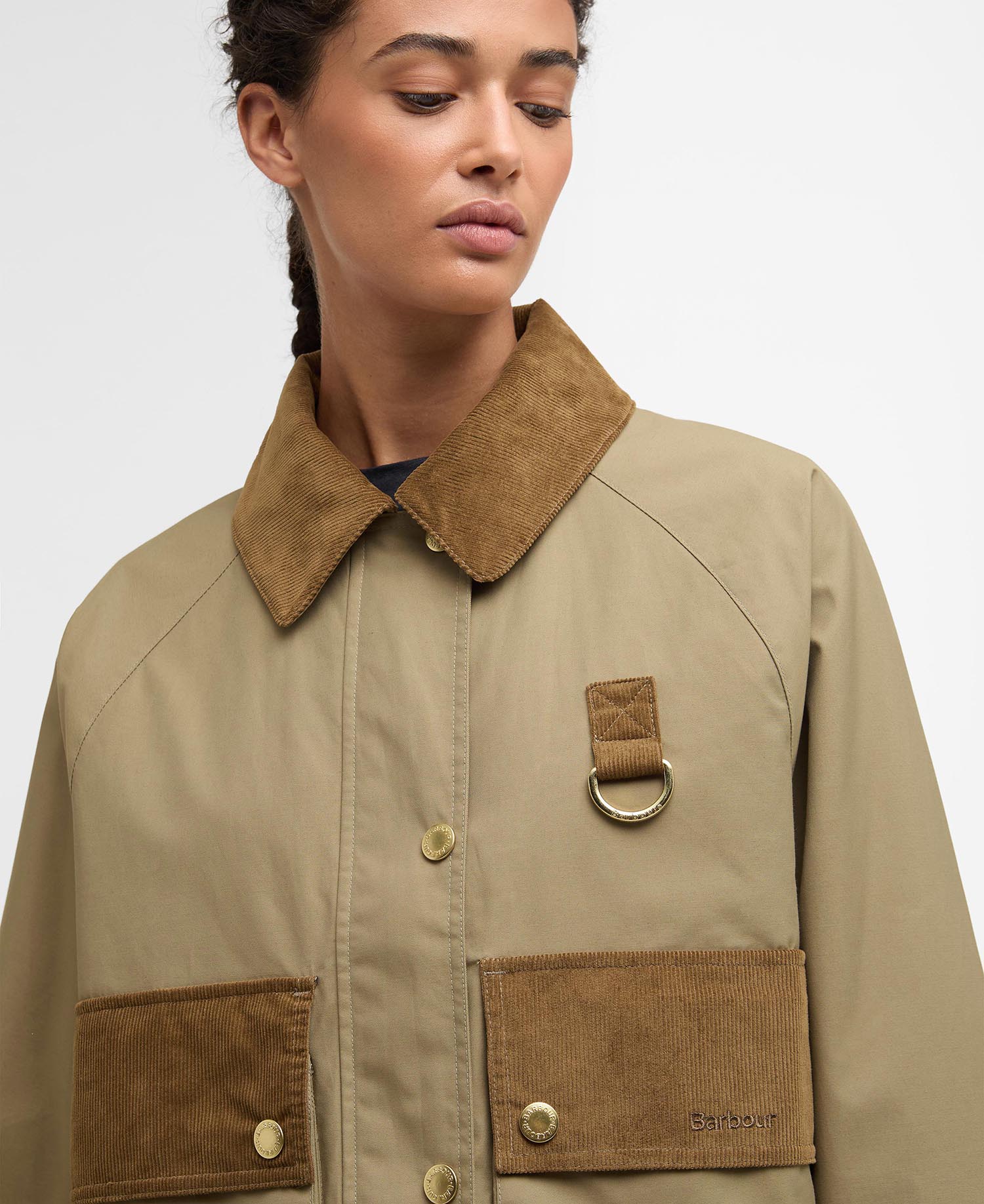Barbour Phoebe Casual Jacket - Military Brown