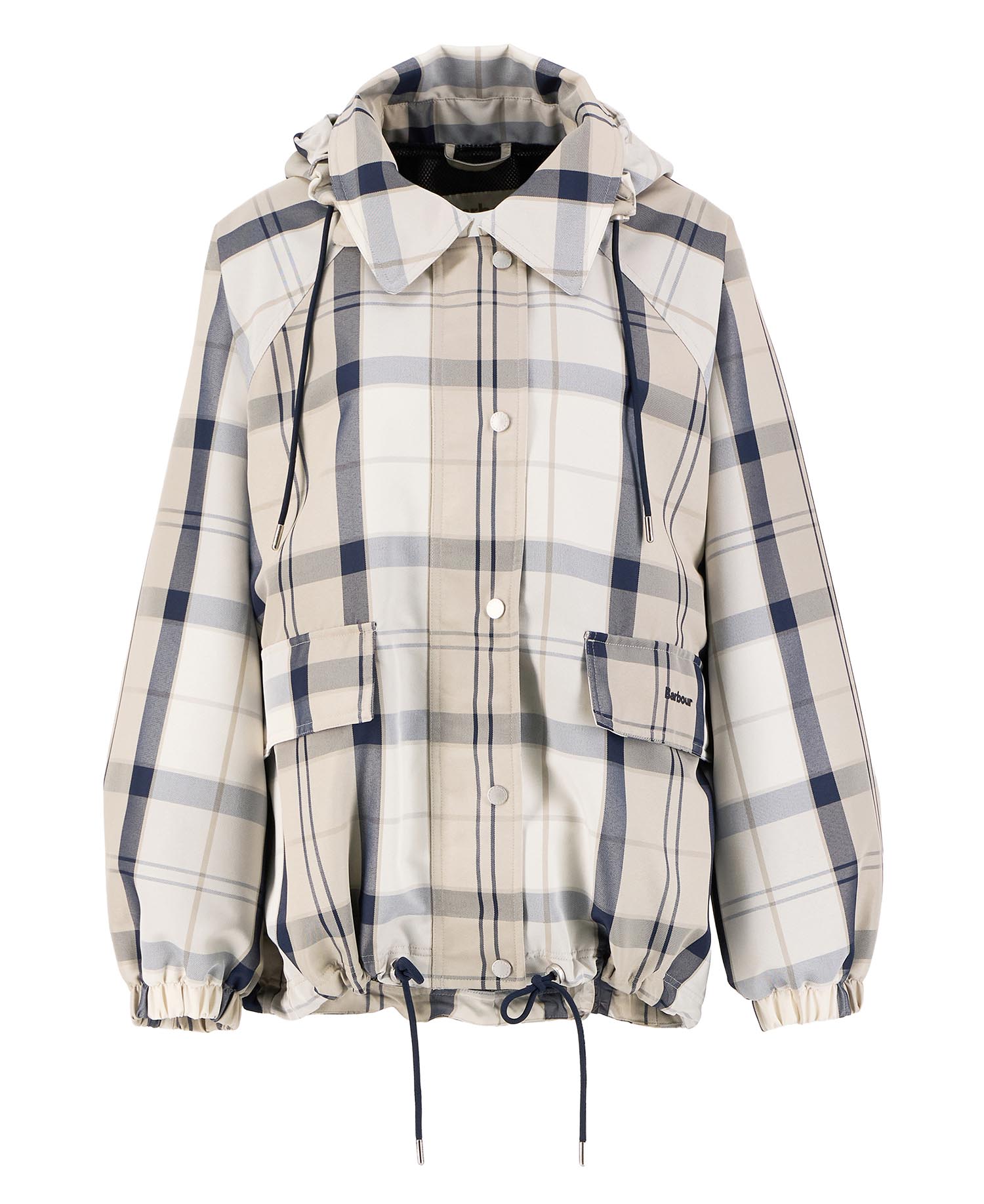 Barbour Ballina Check Showerproof Jacket Dress Navy