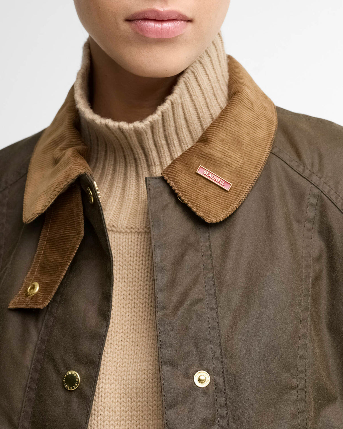 Barbour Icons Beadnell Wax Jacket Beech / Birchwood