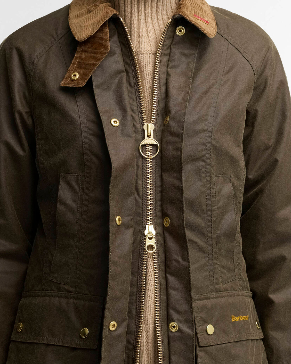 Barbour Icons Beadnell Wax Jacket Beech / Birchwood