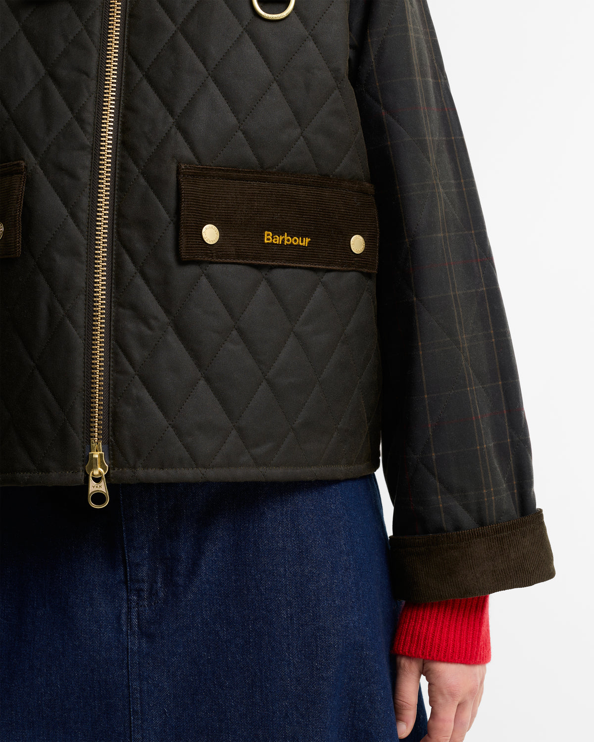 Barbour Tartan Reimagined Icons Tartan Quilted Spey Wax