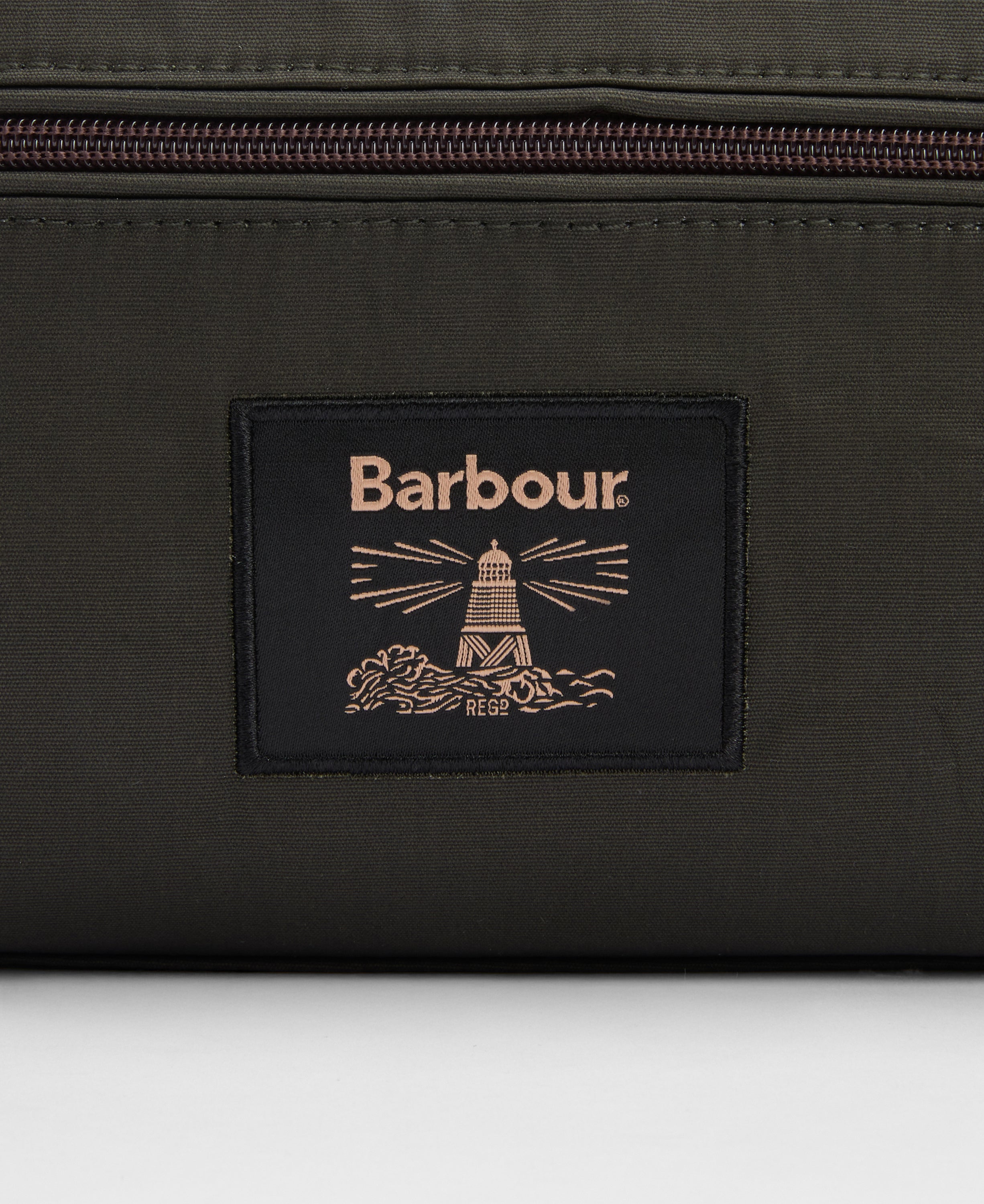 Barbour Wax Washbag - Olive
