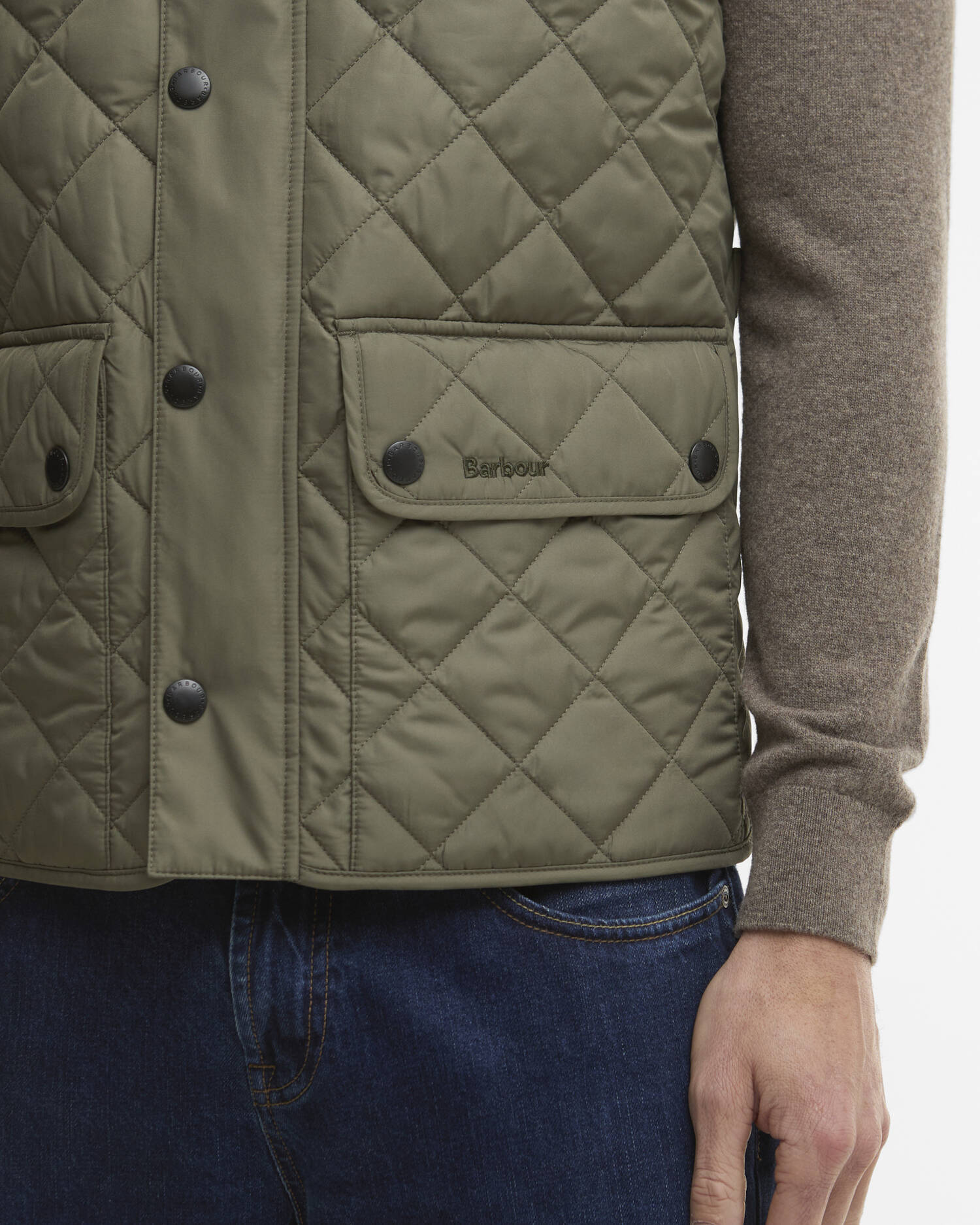 Barbour New Lowerdale Quilted Gilet Dusty Olive