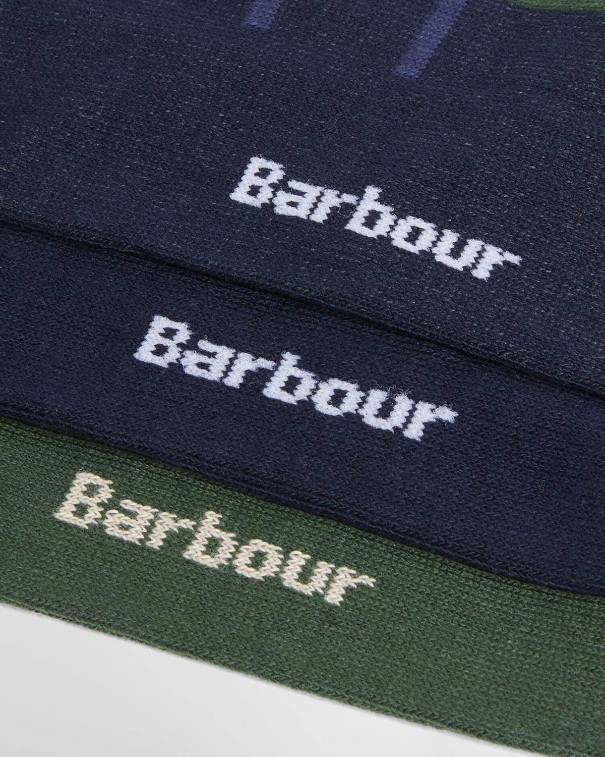 Barbour Tartan Socks Gift Box Evergreen